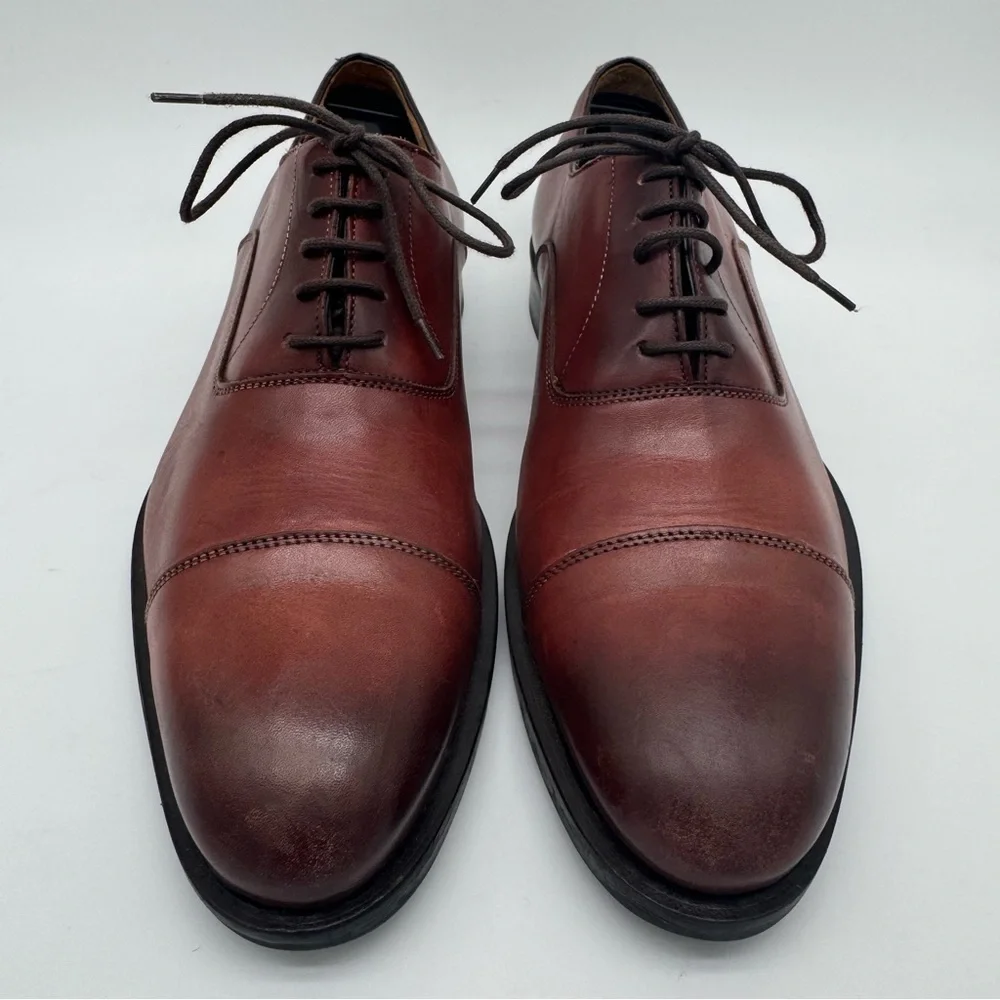 To Boot New York Dover Brown Leather Lace Up Cap Toe Oxford Size 8 M